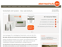 Tablet Screenshot of alarmschutz24.de